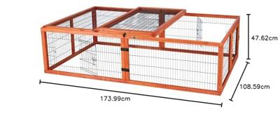 TRIXIE NATURA KNAAGDIERREN MET DAK 174X48X109 CM - thumbnail