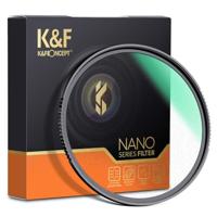 K&F Concept 1/8 black mist filter Nano X 46mm - waterdicht en krasbestendig met groene coating - thumbnail