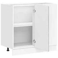 Spoelbakonderkast Lucca bewerkt hout betongrijs - thumbnail