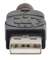 Manhattan USB-kabel USB 2.0 USB-A stekker, USB-A bus 10.00 m Zwart 150248 - thumbnail