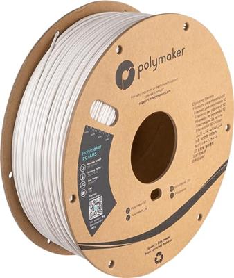 Polymaker PC04002 PC04002 Filament PC-ABS Hittebestendig, Slagvast 1.75 mm 1000 g Wit 1 stuk(s)