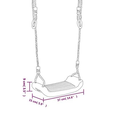 VidaXL Schommelzitjes 2 st met klimstenen polyetheen blauw