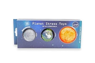 Planeet stressballen (set van 3)