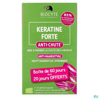 Biocyte Keratine Forte Haaruitval 120 Capsules
