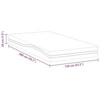 Matrassen Wit, Grijs 120 x 200 cm 100% polyester jacquard stof - thumbnail