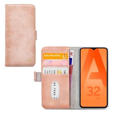 Mobilize - Samsung Galaxy A32 5G Hoesje - Elite Gelly Wallet Book Case Licht Roze