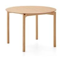 Kave Home Ronde Eettafel 'Indara' Essen en rubberhout, 110cm - thumbnail