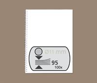 Draadrug gbc 11mm 34rings a4 zilver - thumbnail