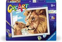 Ravensburger CreArt Lion and Baby - thumbnail