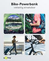 Goobay Goobay 60656 Powerbank für Fahrrad 5000 mAh Bike Fahrradhalterung USB Buchse PD Powerbank 5000 mAh Li-ion Zwart Statusweergave, LED-zaklamp - thumbnail