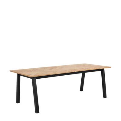 Eetkamertafel Kamena - eikenkleur - 75x220x95 cm