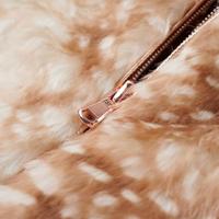 Kinderjas 116 kunstvacht cognackleurig - thumbnail