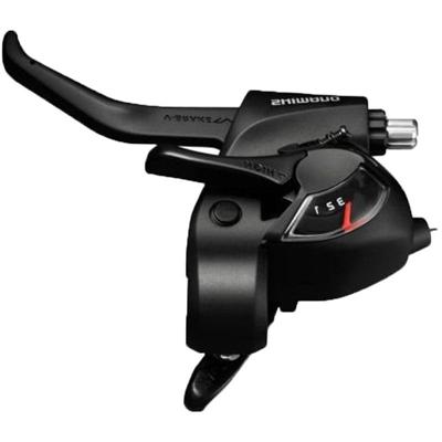 Versteller (links) met remhendel 3 speed Shimano Tourney ST-TX800 - 2-vingers - zwart