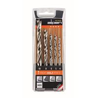 Alpen 600114100 Hout-spiraalboorset 5-delig 4 mm, 5 mm, 6 mm, 8 mm, 10 mm Cilinderschacht 1 set(s) - thumbnail