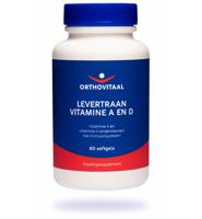 OrthoVitaal Levertraan Vitamine A en D 60 Softgels - thumbnail