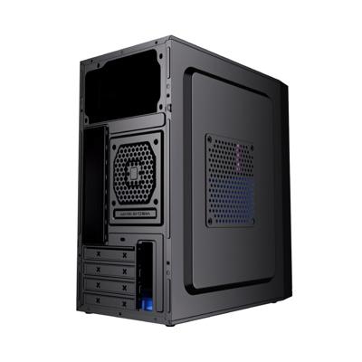 Gembird Minitower computerbehuizing Fornax K300, Micro-ATX, 2x USB 3.0 + 2x USB 2.0, zwart - thumbnail