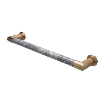 Elektrische Radiator Cascade 60x12 cm Bardiglio Nuvolato Marble / Brushed Brass HD Heating