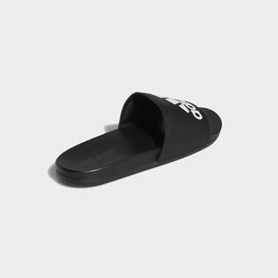 adidas Adilette Comfort Badslippers Zwart Wit adidas Adilette Comfort Badslippers Zwart Wit