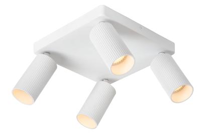 Lucide CLUBS - Plafondspot - 4xGU10 - Wit Lucide CLUBS - Plafondspot - 4xGU10 - Wit