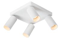 Lucide CLUBS - Plafondspot - 4xGU10 - Wit - thumbnail
