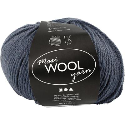 Creativ Company Wolgaren, l: 125 m, blauw, 100 gr/ 1 bol