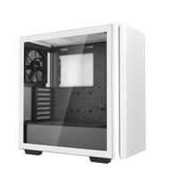 DeepCool ck500 midi tower behuizing (wit | 2x usb-a | 1x usb-c | tempered glass) - thumbnail