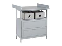roba Commode Hamburg (2 lades, Taupe) - thumbnail