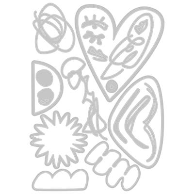 Sizzix • tim holtz thinlits die set abstract faces 19pcs