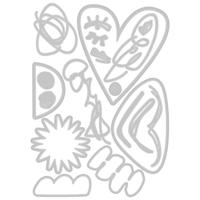 Sizzix • tim holtz thinlits die set abstract faces 19pcs - thumbnail