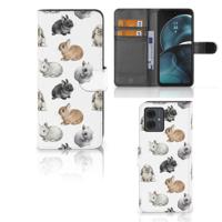Telefoonhoesje | Met pasjeshouder | voor Motorola Moto G14 Konijntjes - thumbnail