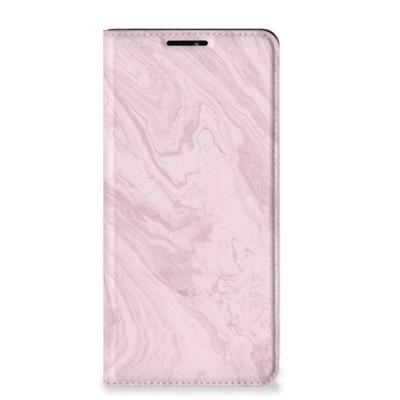 Motorola Edge 20 Pro | Standcase | Marble Pink - Origineel Cadeau Vriendin