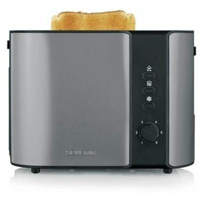 Severin 9573 Broodrooster Controlelampje, Met geïntegreerde broodopzet Antraciet, Zwart, RVS