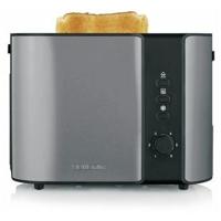 Severin 9573 Broodrooster Controlelampje, Met geïntegreerde broodopzet Antraciet, Zwart, RVS - thumbnail