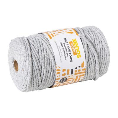Garen macramé - grijs - 500 gram - 100 meter