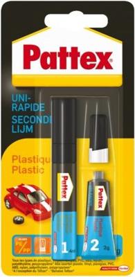 Secondelijm Pattex Plastic 4ml/2g Secondelijm Pattex Plastic 4ml/2g