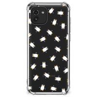 Doorzichtige Silicone Hoesje voor Samsung Galaxy A03 Pinguïn - thumbnail
