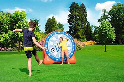 Gigantisch opblaasbaar dartspel met ballen - BESTWAY - All Star - Krasvoetbaldoel - Verzwaarde basis
