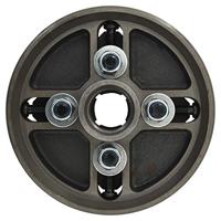 VidaXL Houtklauwplaat 4 bekken m33 verbinding 150x63 mm staal zwart - thumbnail