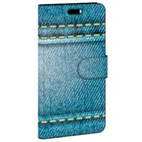 Huawei P10 Lite | Wallet Case | met Pasjes | Jeans - thumbnail