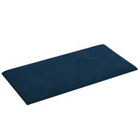 Wandpanelen 12 st 2,16 m 60x30 cm fluweel blauw - thumbnail