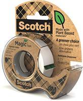 Plakband Magic Tape A greener choice ft 19 mm x 15 m, op dispenser van 100 % gerecycleerd plastic - thumbnail