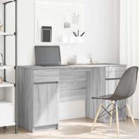 Bureau met lade Grijs sonoma 140 x 49 x 76 cm Bewerkt hout - thumbnail