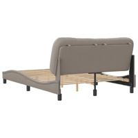 Bedframe zonder matras 120x200 cm stof taupe - thumbnail