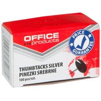 OFFICE products punaises Classic, zilver, doos van 100 stuks - thumbnail