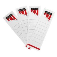 Rug-insteekkaart Quantore breed 56x190mm wit 10 stuks - thumbnail