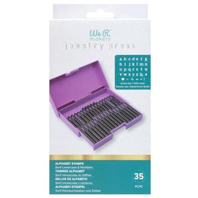 We R Makers • alphabet stamps lower case and symbols with case