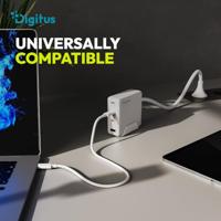 Digitus DA-10305 USB-oplader 140 W 1x USB-A, 3x USB-C Wit - thumbnail