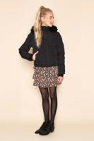 Frankie & Liberty Meisjes winterjas - Puffer - Zwart - thumbnail