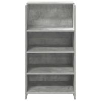 Receptiebalie 55x50x103,5 cm bewerkt hout betongrijs - thumbnail