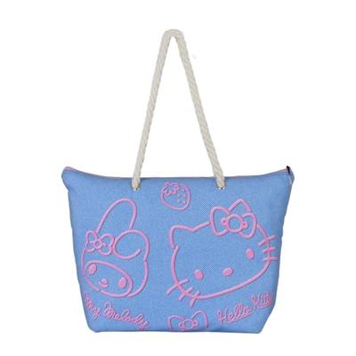 Sanrio Soleil Beach Bag Hello Kitty Denim Blue